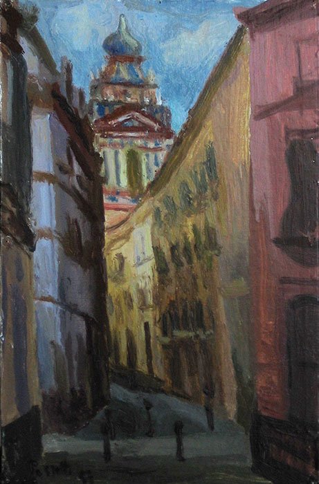 Peinture, Artiste-peintre, Seville ruelle