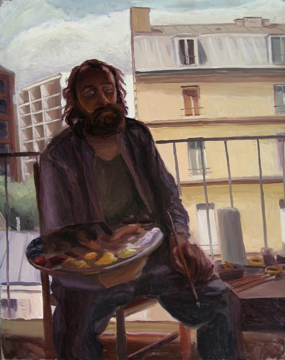 Peinture, Artiste-peintre, A la fenêtre rue du soleil